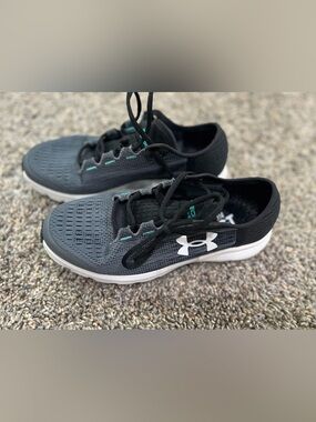 Under Armour Black, Gray & White Athletic Sneakers